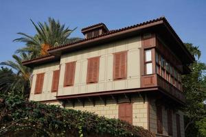 historisch huis in Antalya oud dorp, turkiye foto