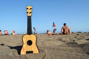 ukulele Bij de strand foto