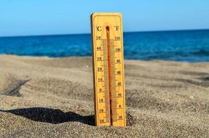 thermometer Bij de strand foto