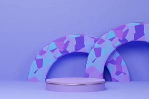 3d renderen abstract podium achtergrond illustratie foto