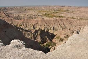 badlands Ravijn met ruggen en buttes in zuiden dakota foto