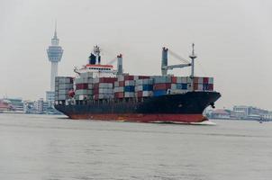 container vrachtschip foto