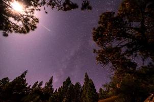 sterrenhemel lucht Bij nacht foto