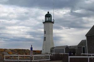 iconisch situeren licht in de haven foto