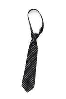 zwarte polka dot stropdas geïsoleerd op een witte achtergrond foto