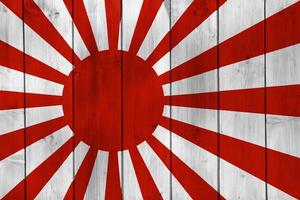 Japans marine keizerlijk vlag Aan een getextureerde achtergrond. concept collage. foto