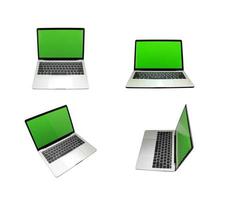 verzameling laptops mock-up foto