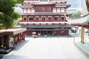 boeddha tand relikwie tempel in chinatown singapore foto