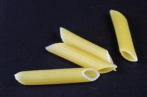 rauw pasta detailopname foto