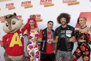 los angeles dec 12 - redfoo, gasten Bij de alvin en de eekhoorns - de weg spaander los angeles première Bij de zanuck theater, 20e eeuw vos veel Aan december 12, 2015 in los engelen, ca foto