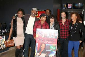 los engelen, dec 4 - ciarra voerman, rico ros, vivica een vos, jackee harry, Jason Shane schot, galyn gorg Bij de een man voor Kerstmis gips en bemanning screening Bij laemmle stad- centrum 5 Aan december 4, 2016 in encin, ca foto