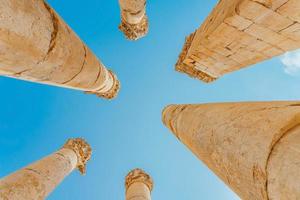 ruïnes in jerash, jordanië foto