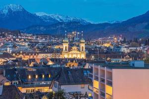 uitzicht op de stad Luzern, Zwitserland foto