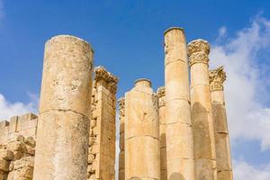 ruïnes in jerash, jordanië foto