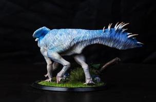 protoceratops , dinosaurus Aan zwart achtergrond foto