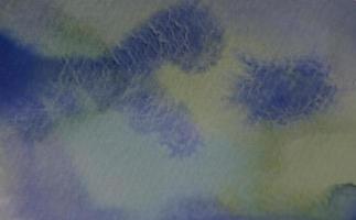 blauw geel waterverf abstract achtergrond hand- tekening foto