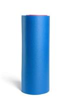 gedraaid blauw neopreen sport- mat voor sport, yoga foto