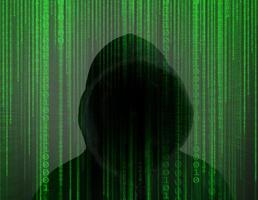 jonge hacker die hard werkt aan het oplossen van online wachtwoordcodes foto