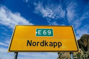 nordkapp teken in Zweden foto