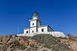 akrotiri vuurtoren, gebouwd door een Frans bedrijf in 1892, maken de vuurtoren een van de oudste in Griekenland. foto