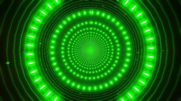concentrische groene cirkels 3d illustratie caleidoscoop ontwerp voor achtergrond of behang foto