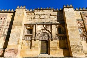 kathedraal moskee van Cordoba, Spanje. de Super goed moskee van Cordoba is een van de oudste structuren nog steeds staand van de tijd moslims regeerde al-andalus. foto