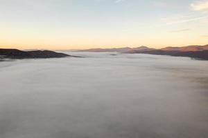 panoramisch visie van top vallen gebladerte in opbergen, Vermont. foto