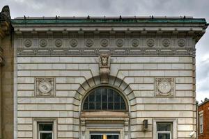 historisch gebouw van de leerlooiers nationaal bank van kattenkwaad, nieuw york foto