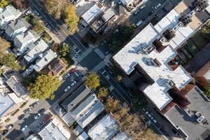 antenne straatbeeld visie lang oceaan parkway in brooklyn, nieuw york. foto