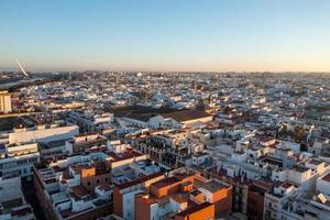 Sevilla stad antenne visie in Sevilla provincie van Andalusië autonoom gemeenschap van Spanje, Europa foto