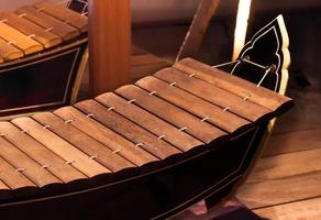 xylofoon is Thais musical instrumenten. Thais instrumenten thailand uniek muzikaal, aziatisch instrument. foto