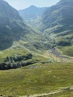 een visie van de Schots platteland in de buurt Glencoe foto