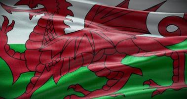 Wales nationaal vlag achtergrond illustratie. symbool van land foto