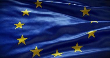Europese unie symbool achtergrond. EU vlag 3d illustratie foto