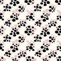 naadloos hand- trek polka dots patroon. foto
