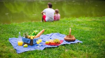 familie picknick visie foto