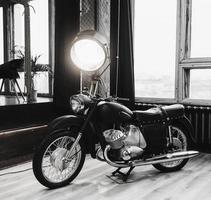 klassiek retro motorfiets foto