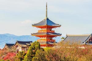 kiyomizu dera-tempel in kyoto, japan foto