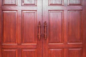 houten deur bruin retro, Thais ontwerp ambacht deur achtergrond foto