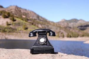 klassiek roterend telefoon foto