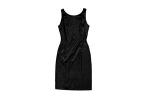 7590 zwart jurk geïsoleerd Aan een transparant achtergrond foto