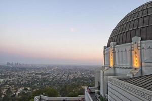 los angeles nacht visie van observatorium foto