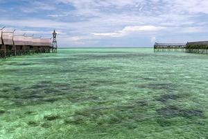 toevlucht visie turkoois tropisch paradijs kristal water Borneo Indonesië foto
