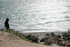 atlantic oceaan golven in Patagonië foto