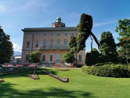 lugano, Zwitserland - juni 23 2019 - Lugano downtown Aan zonnig dag foto