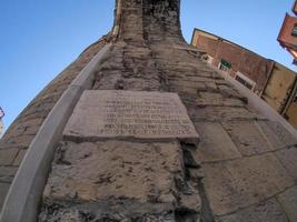 Genua oud toren deur poort foto