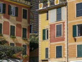 portofino pittoresk dorp Italië kleurrijk gebouwen foto
