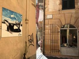 noli, Italië - juli 7 2018 - noli middeleeuws dorp in Ligurië Italië foto