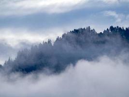 monte Croce kruis berg in dolomieten badia vallei panorama foto