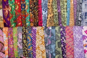 batik Indonesisch zijde katoen kleding stof zakdoek voor uitverkoop foto